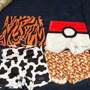 FLEX Women's Athletic Shorts - Orange, White, Black, Red